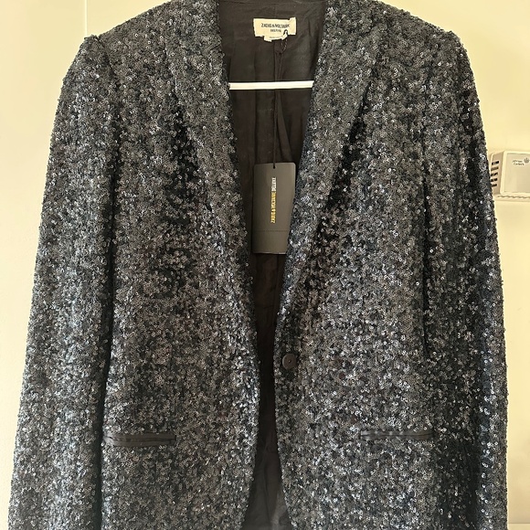 NWT Zadig & Voltaire sequin blazer